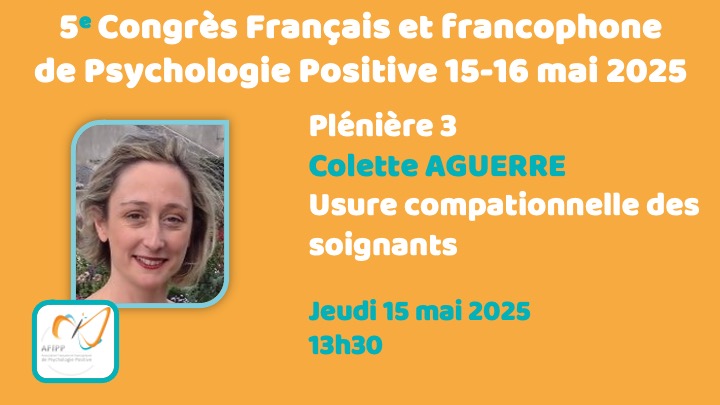 Plénière 3 : Usure compationnelle des soignants